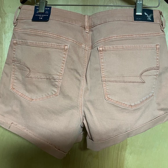 American Eagle Outfitters Pink High Waist Shorts - Picture 2 of 4